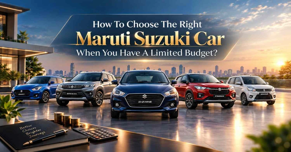 How To Choose The Right Maruti Suzuki Car When You Have A Limited Budget?
